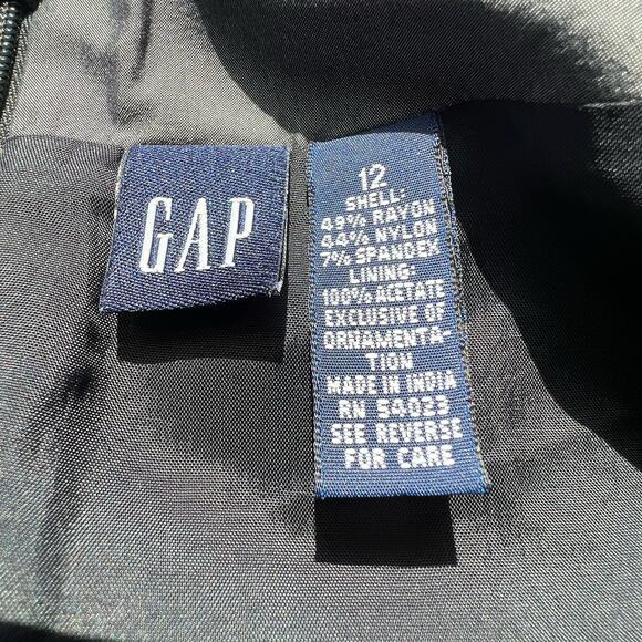 Gap Silver Beaded Fairycore Party Skirt Size 12 Large A-Line - Picture 2 of 5